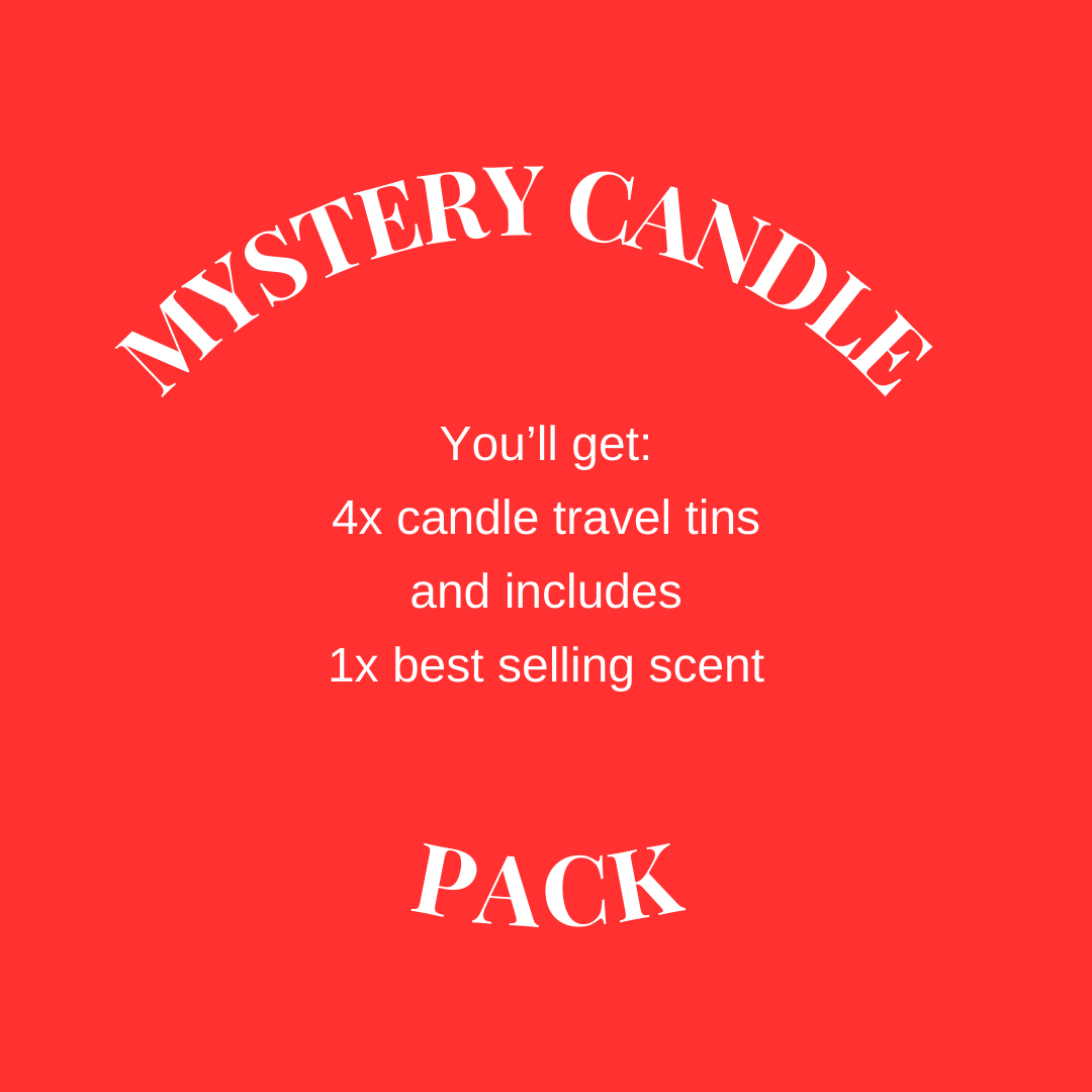 Mystery travel candle tin pack